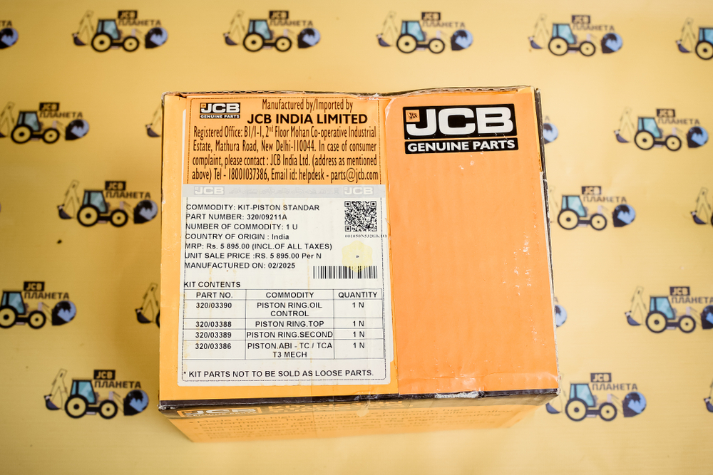 Поршень в сборе (1-ый ремонт) 0.50мм JCB 3cx/4cx  оригинал