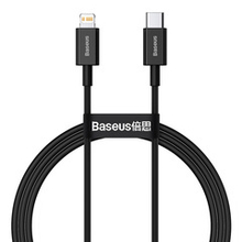 USB-C - Lightning Кабель Baseus Superior Charging+Data PD 20W 1-2m - Black