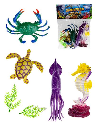 Фигурки "Морские обитатели" в пакете 6шт