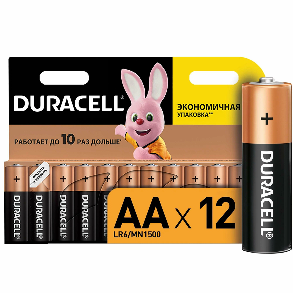 DURACELL Basic AA BL12 батарейка щелочная