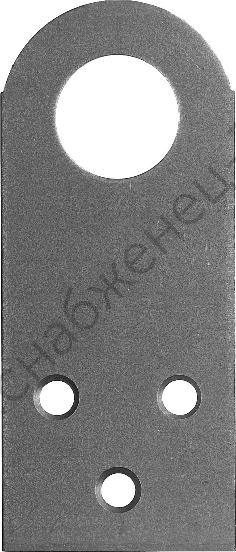 ЗУБР ПР-2.0 90х40 х 2 мм, Прямая проушина для навесных замков (31038-90)