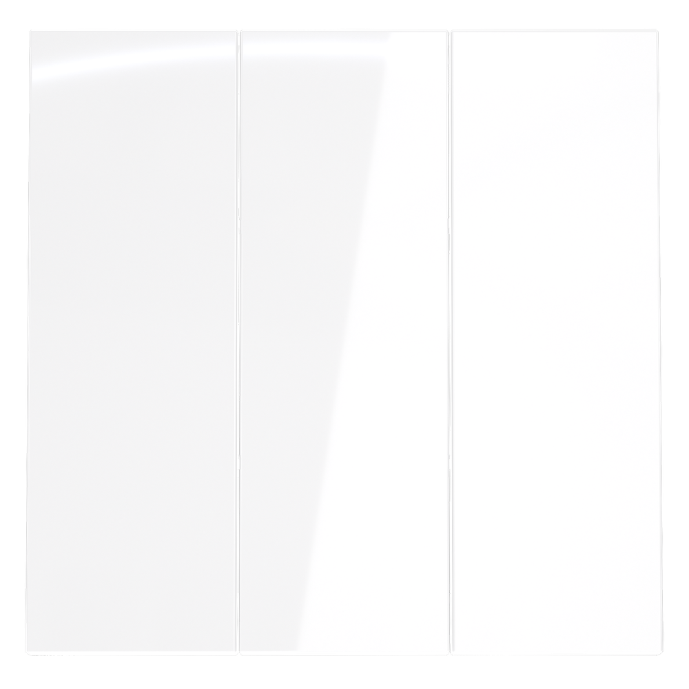 Клавиши для выключателя/переключателя трехклавишного, S70 (белый глянцевый)