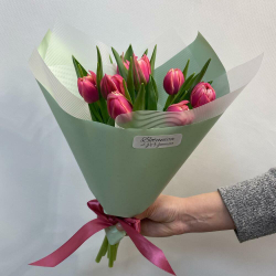 Букет из пионовидных тюльпанов в размере S