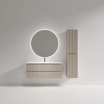 Тумба подвесная SANCOS Snob R 1195х390х500, c двумя ящиками оснащенными доводчиками, Beige Soft , арт.SNR120/39CE