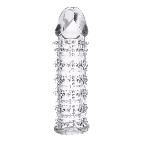 Гелевая прозрачная насадка 12см с шипами ToyFa Basic 818031-1
