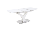 Стол Аврора Нотр Дам MODERNE стекло OPTIWHITE 1400(1800)*850, Белый
