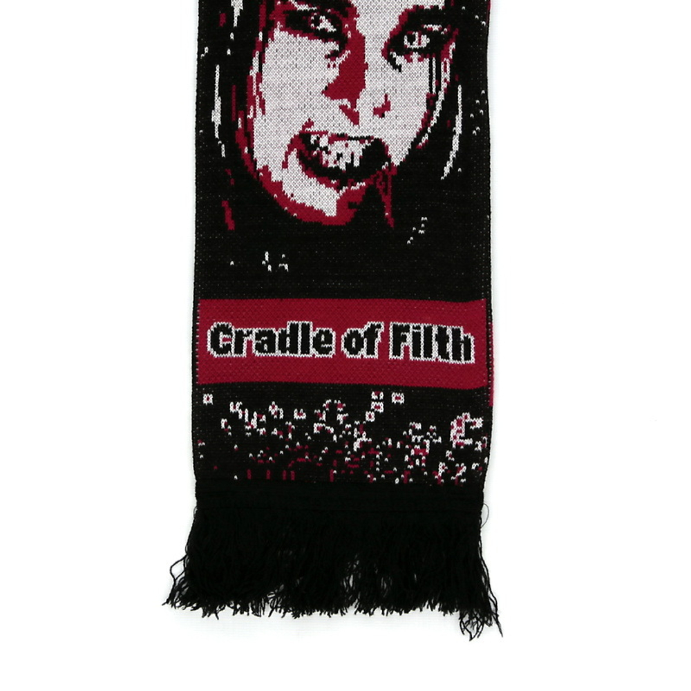 Шарф Cradle Of Filth вязаный