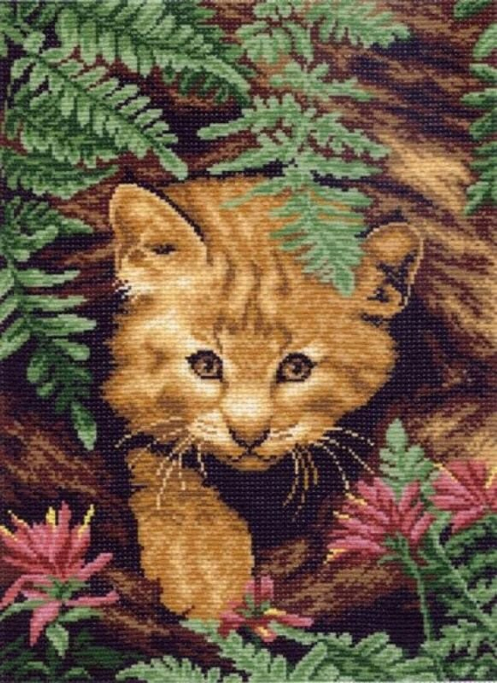 "Лесной домик"-0584 канва с рисунком