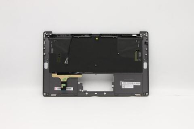 Верхняя панель с клавиатурой (топкейс) для ноутбука Lenovo Yoga S940-14IIL с подсветкой, черная, раскладка - русская (5CB0W43493)