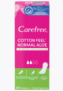 ПРОКЛАДКИ ЕЖЕДНЕВНЫЕ CAREFREE COTTON FEEL ALOE 20ШТ