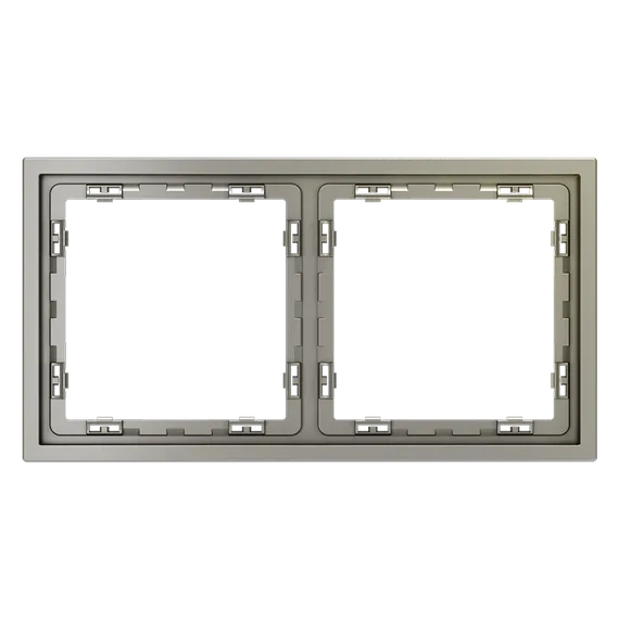 Рамка пластиковая VOLTUM S70 на 2 поста, (шелк) vls100204