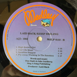 Винтажная виниловая пластинка LP Laid Back Keep Smiling (Швеция 1983)
