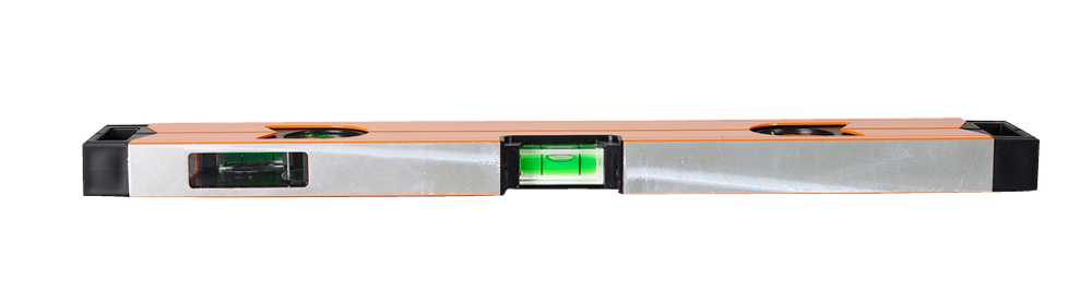 Уровень алюминиевый «Магнитный» 400мм 3 глазка фрезерованный Вихрь