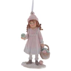 GAEM Изделие декоративное подвесное "Девочка/Мальчик", L6 W4 H13 см, 3в.
