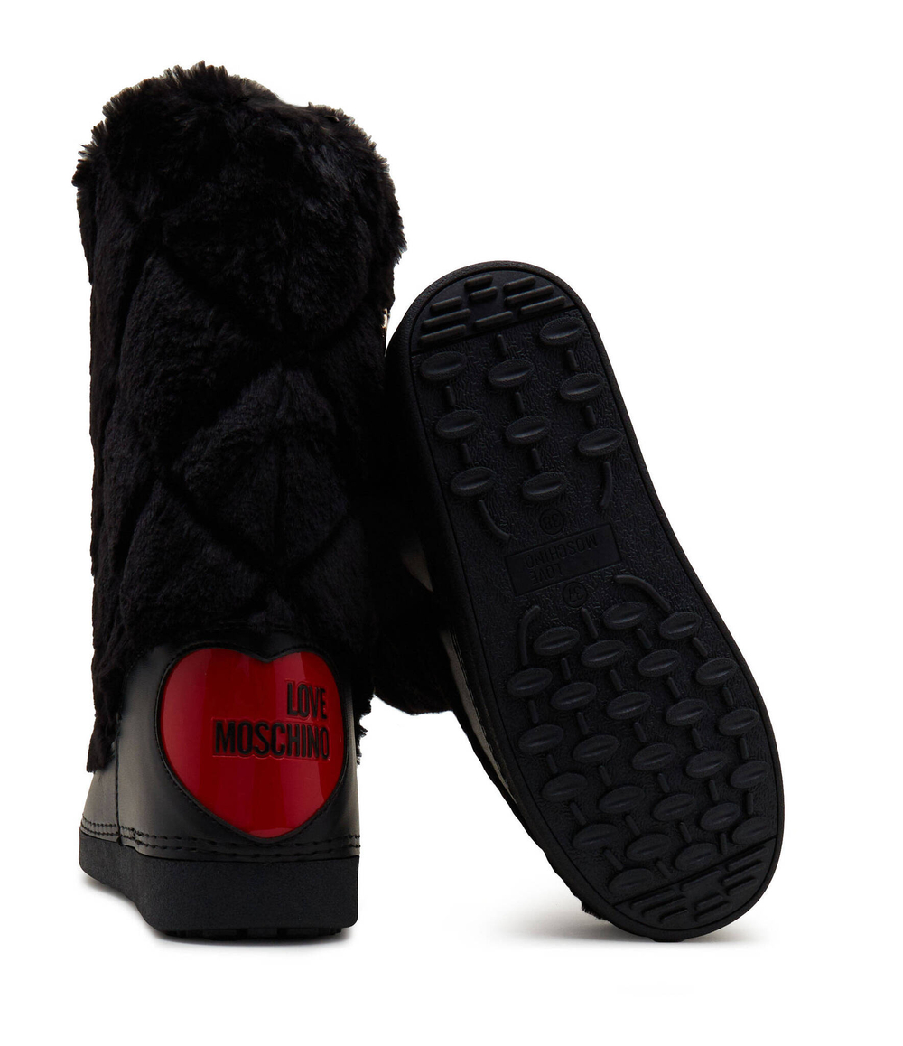 Утепленное угги Love Moschino - черный(JA24172G0HJW0)