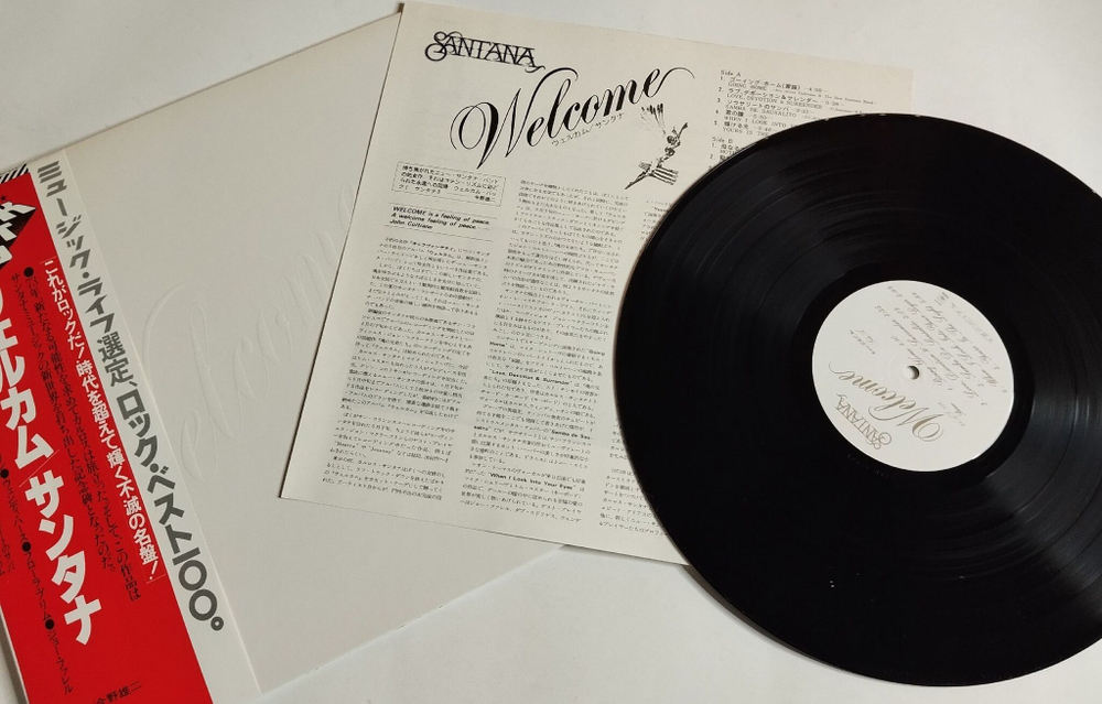 Винтажная виниловая пластинка LP Santana Welcome (Japan 1978) (Obi)