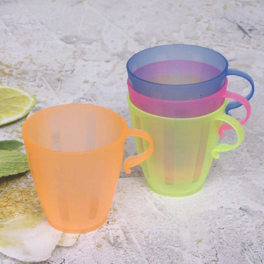 Кружка пластиковая 200мл в наборе 4шт «Нежность»