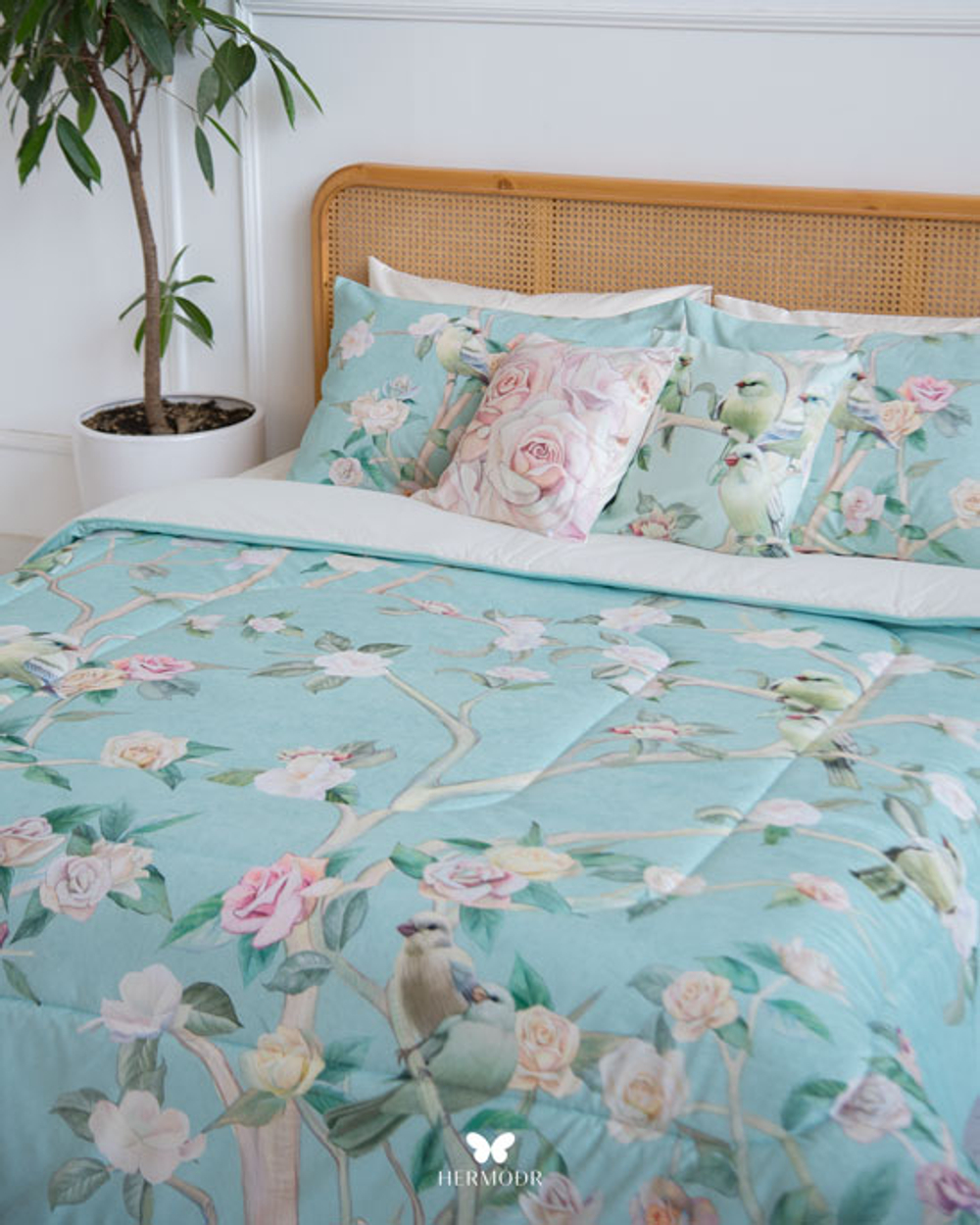 Комплект постельного белья двуспальный Hayat Hermodr 8 предметов 130220272 Иран