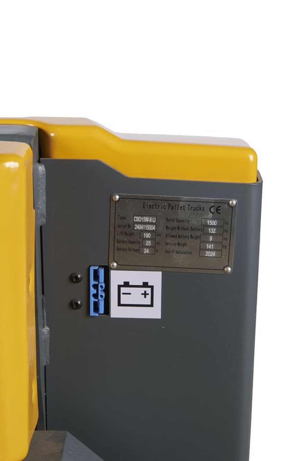 Тележка электрическая 1500 кг 1150 мм XILIN CBD15W-II Li-ion 24V/25Ah с колесом баланса и влагозащ*