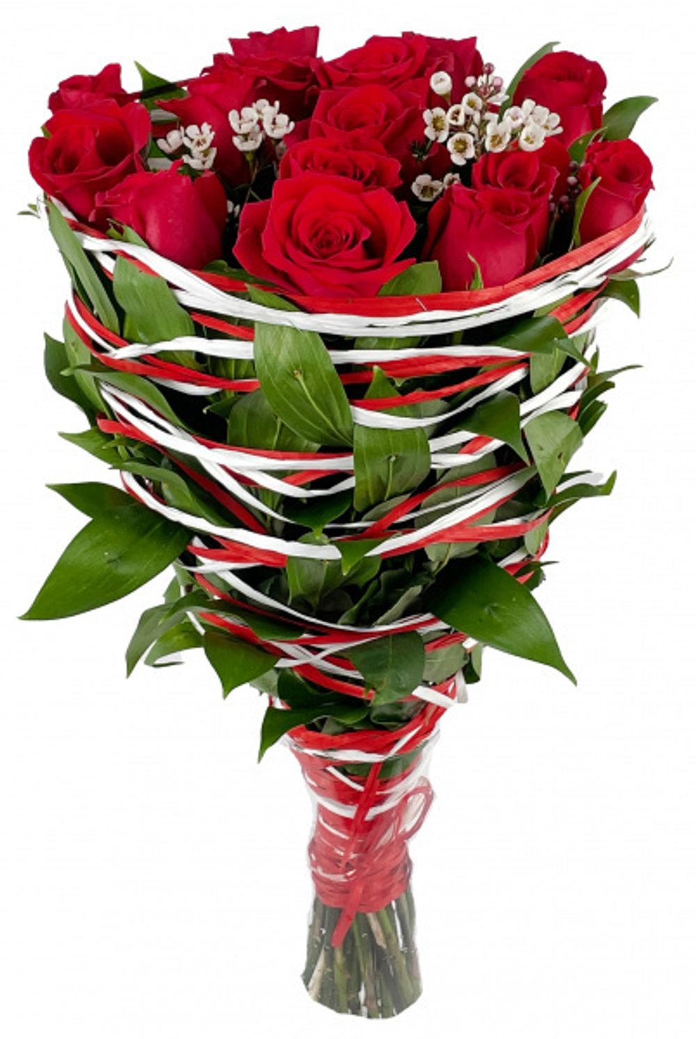 Лента (0,5 см*10 м) Рафия, Голубой микс, 3 шт.