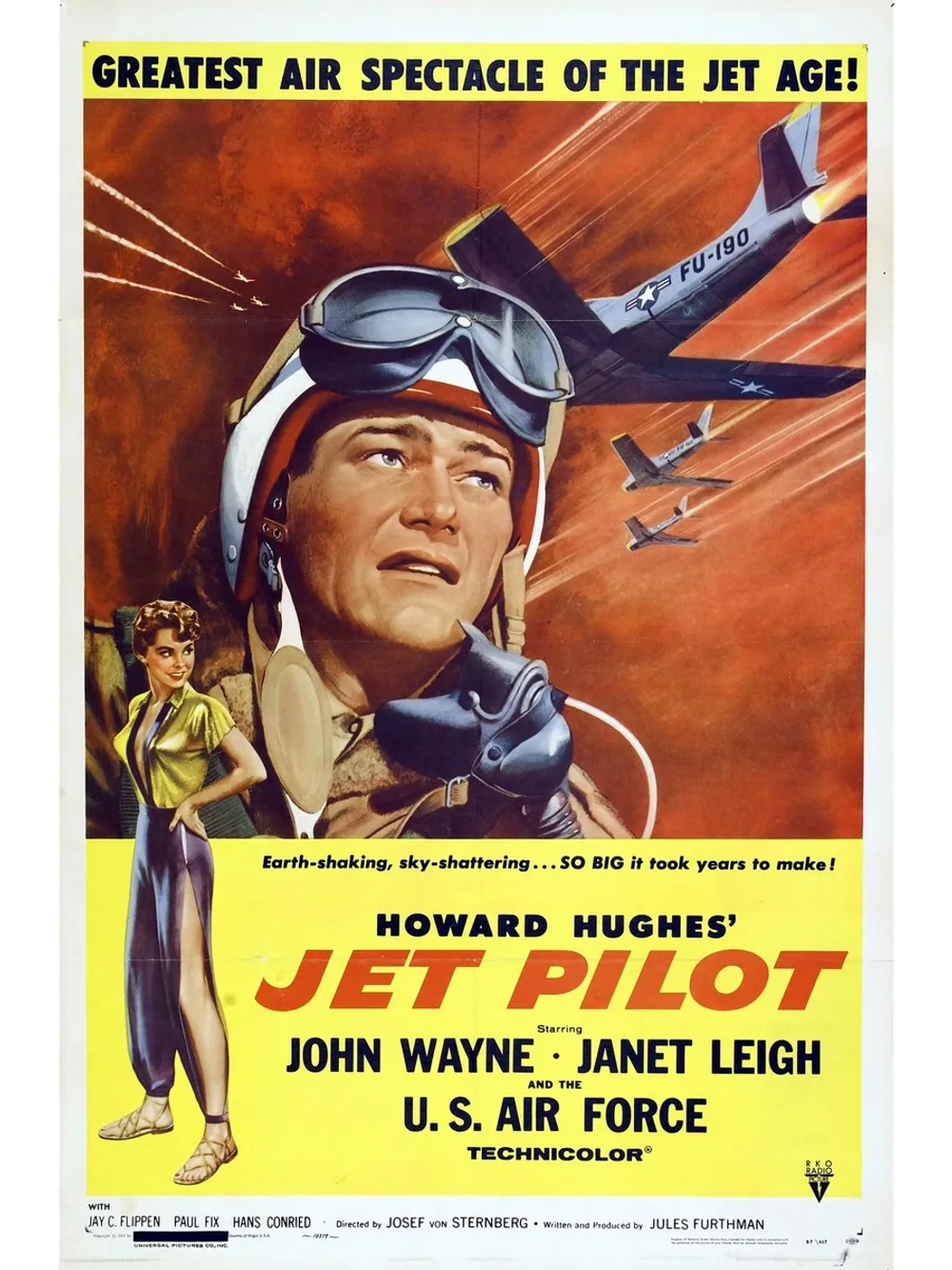 Пилот реактивного самолета (1957) (DVD-R)