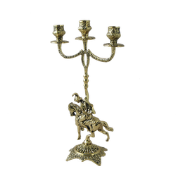 Bello De Bronze Каминные часы с канделябрами "Коша"