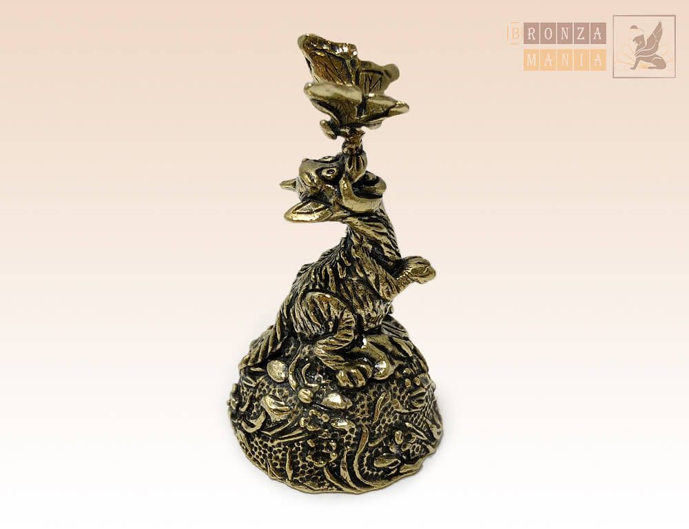 колокольчик Котенок с бабочкой на носу