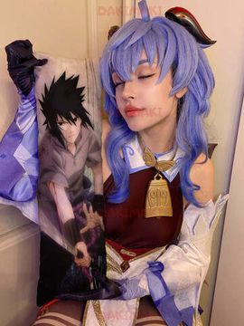 Мини дакимакура Саске Учиха из Наруто арт. M0563, 60х20 см