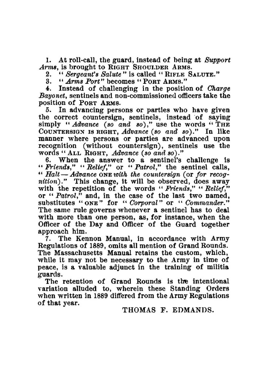 First Corps Cadets, Massachusetts Volunteer Militia. Standing Orders | Massachusetts corps of cadets