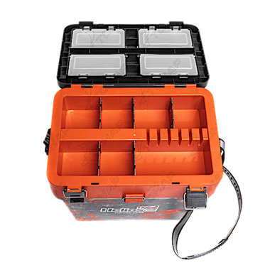 Ящик зимний Helios Shark 19л Оранжевый Нагр. 210кг HS-IB-19-SHO