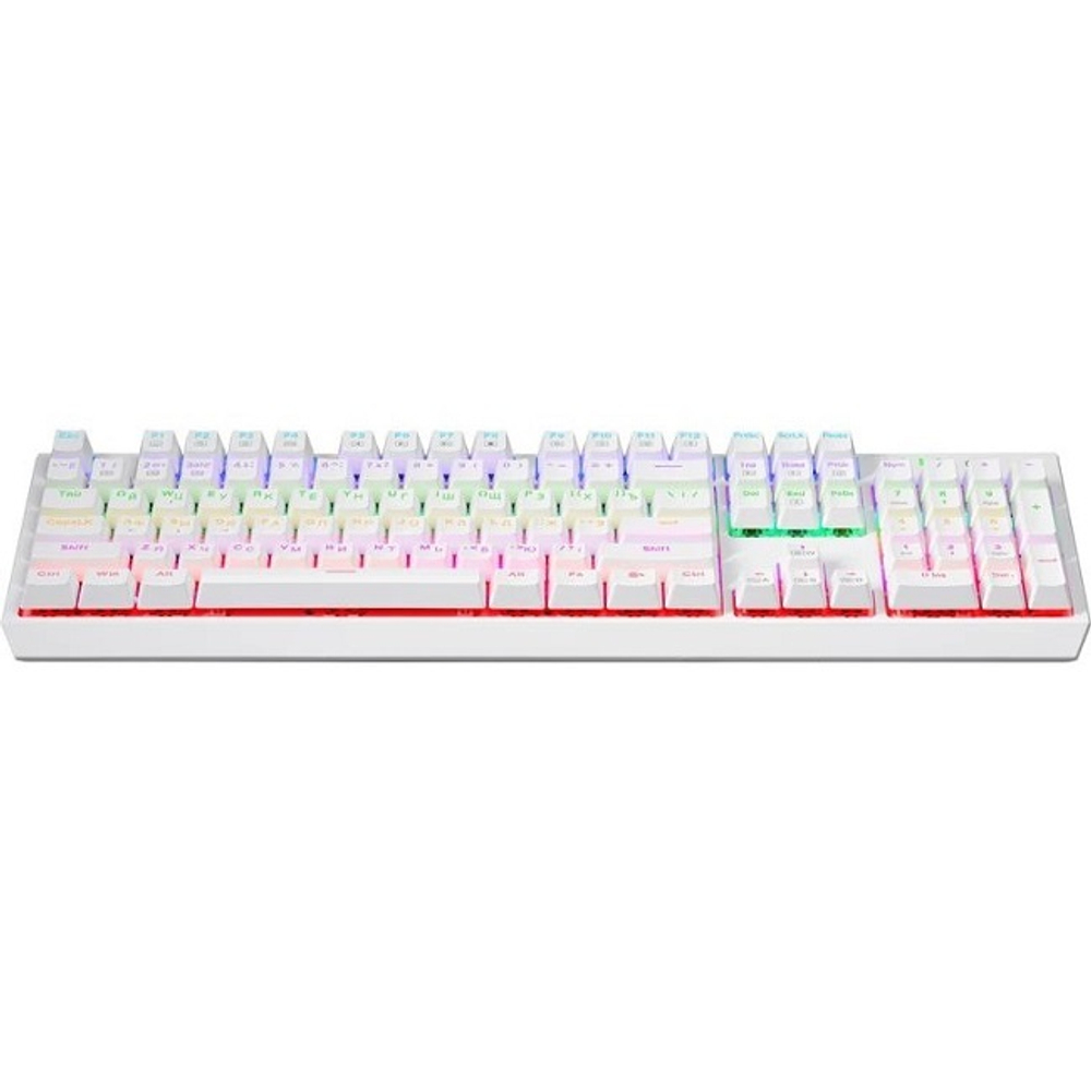 Клавиатура T-Line Axis, механическая, RGB-подсветка, YUSYA Red, белый (72374)