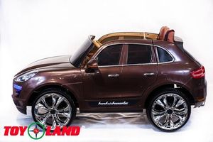 Детский электромобиль Toyland Porsche Macan коричневый