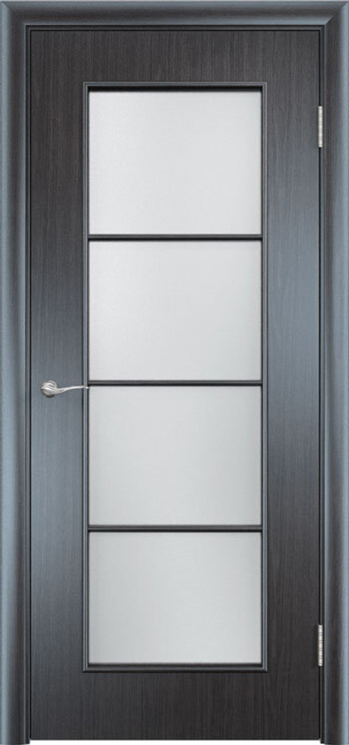 Межкомнатная дверь Кэрол / Цвет Венге 2 / Остекление "Сатинато" / Двери Верда