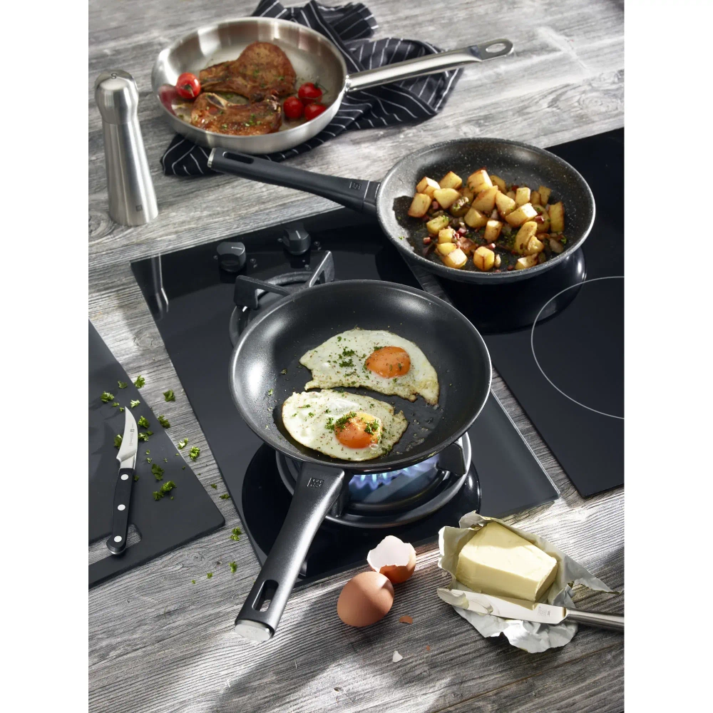 Zwilling Сковорода гранитная Marquina Plus с покрытием Duraslide Granite, 28 см