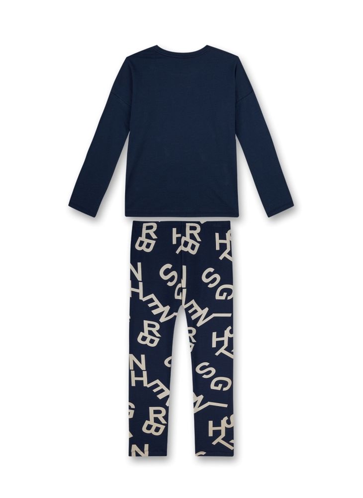Пижама с длинным рукавом для девочки Sanetta 245576 50150