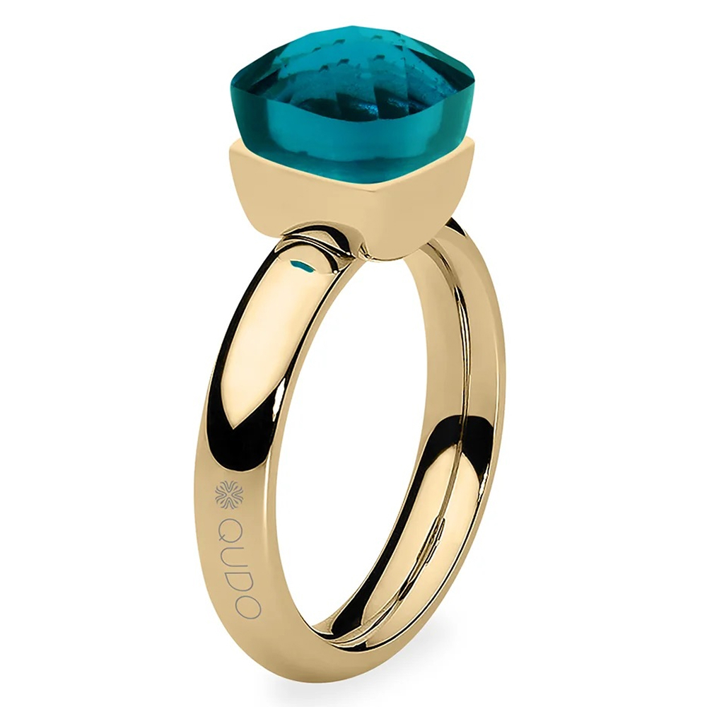 Кольцо Qudo FIRENZE 17.2 (G) Blue Zircon 107001/40-4601 17.2 размер 17,2