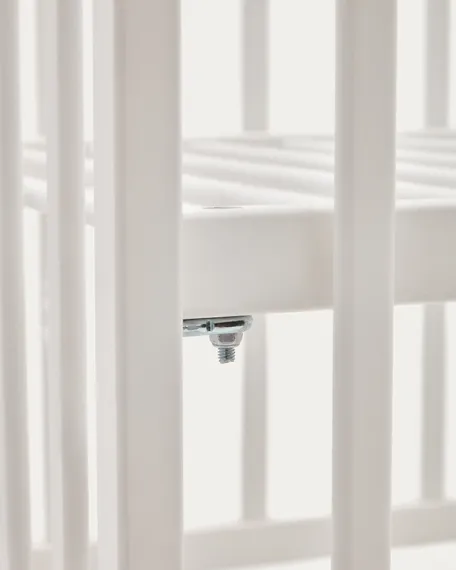 Shantal Детская кроватка из массива бука с белой отделкой 60 x 120 см