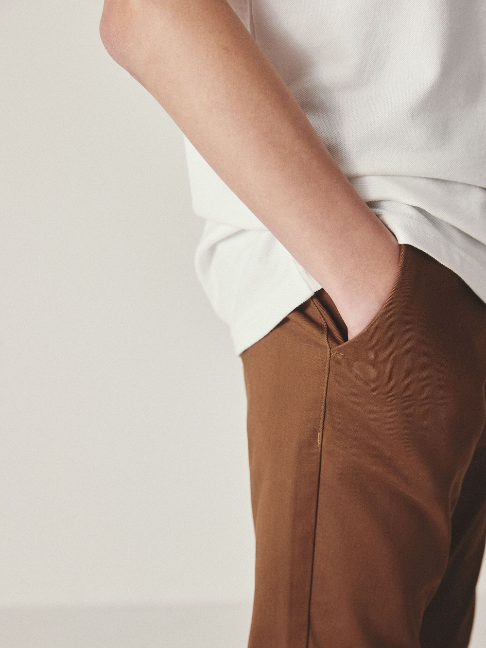 Брюки чинос для мальчика Next A99-173, Кирпичный