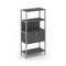Shelf System Односекционный стеллаж четырехярусный с ящиками SN.STM-412 Антрацит/Металл Серый 810*40
