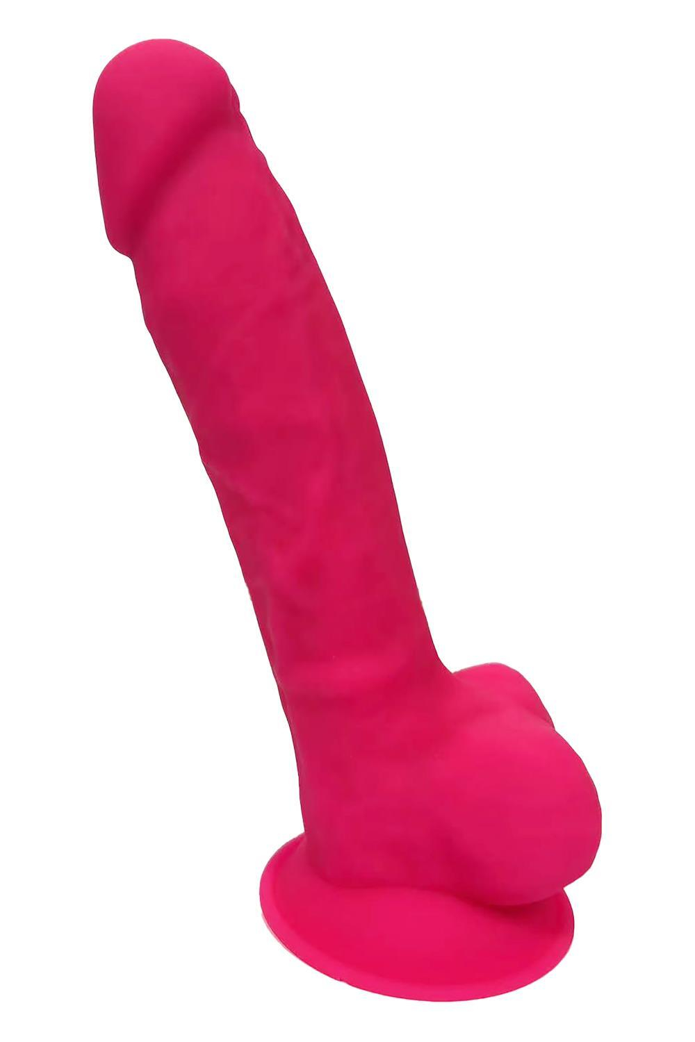 Розовый фаллоимитатор Dildo With Balls 7Inch - 17,7 см. (Цвет: розовый)