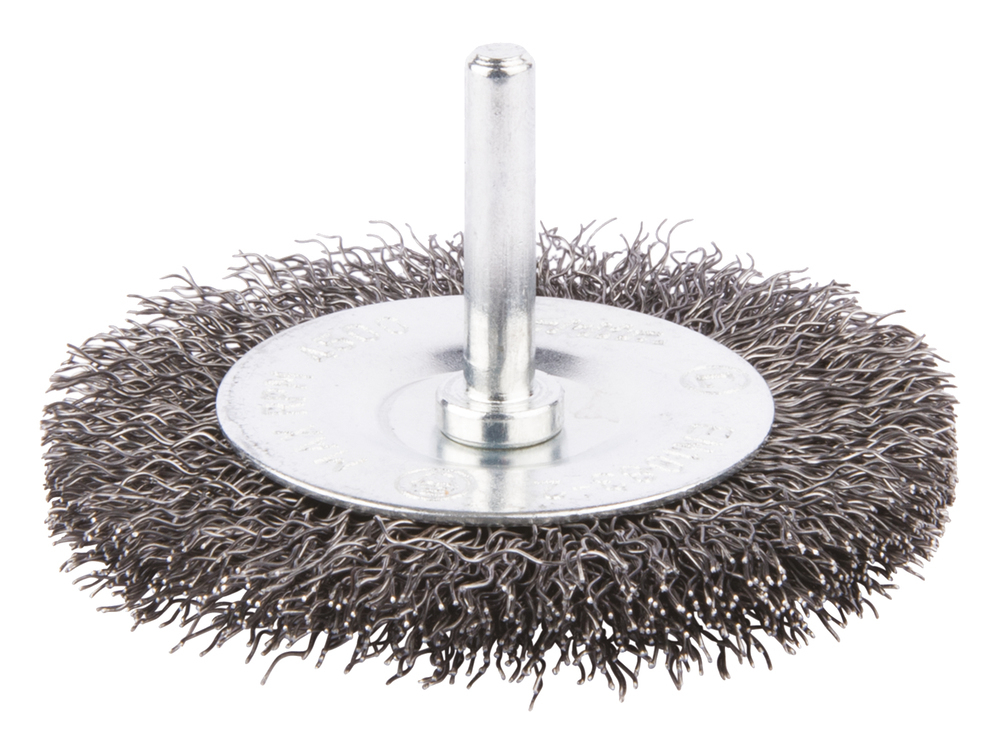Щетка проволочная дисковая (d75 мм, толщ. проволоки 0.3 мм, гофрированная, металл, 6 мм) Makita