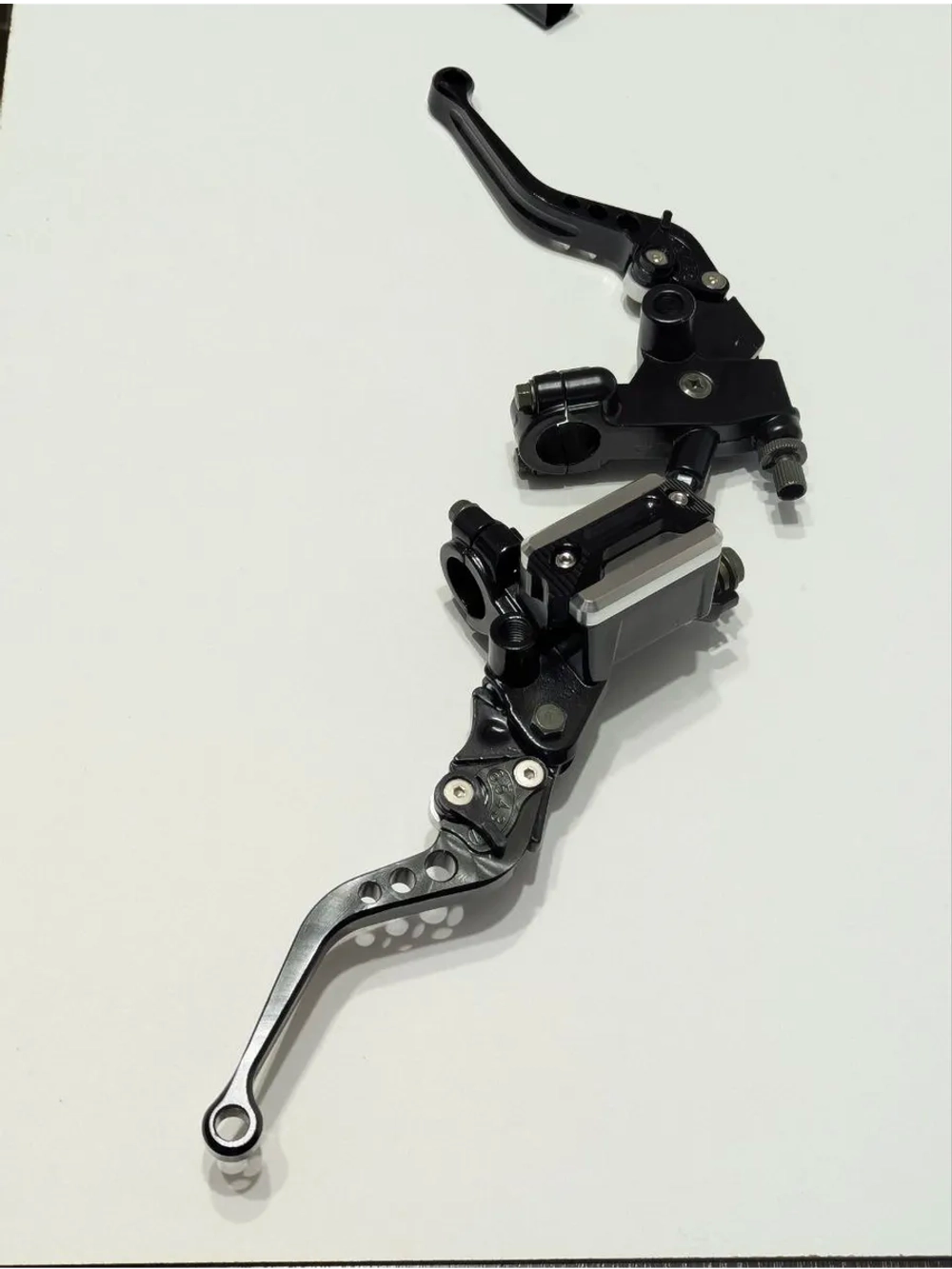 tt Ручки сцепления и тормоза 22 мм (легкий выжим) эндуро (черный)