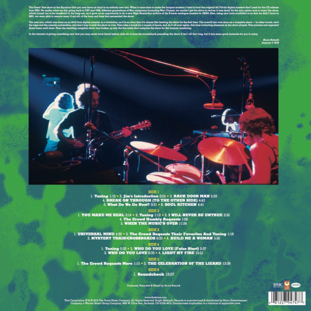 The Doors / Live At The Aquarius Theatre: The First Performance (Clear Vinyl)(3LP)