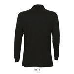 Рубашка поло мужская Sol's Star с длинным рукавом. Тёмно-синий  XL