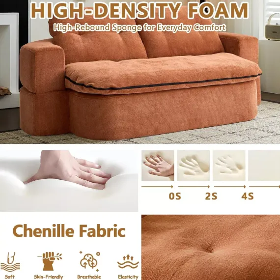 Диван Claude, коричневый