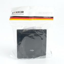 Переключатель перекрестный одноклавишный Stekker Эрна 39927
