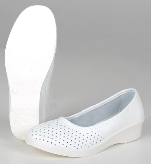 Туфли "Эмануэла" жен. нат. кожа (белый)
