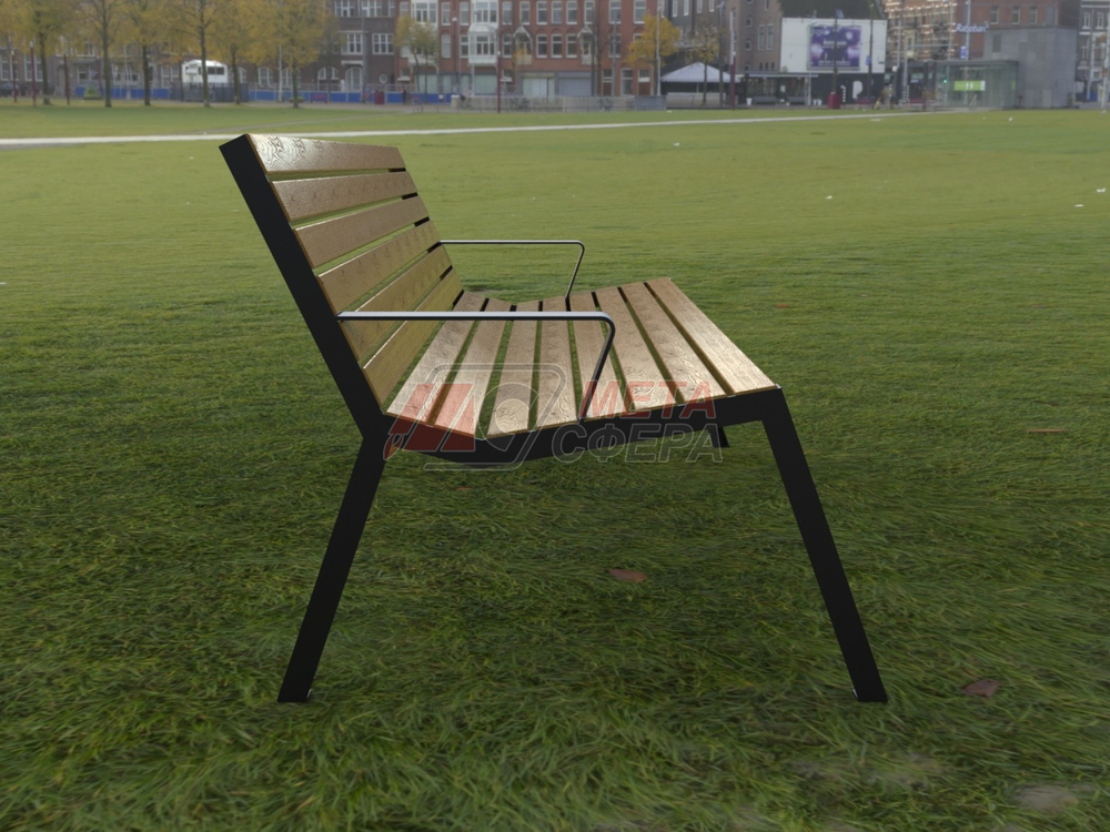 Скамейка Брюссель с подлокотниками