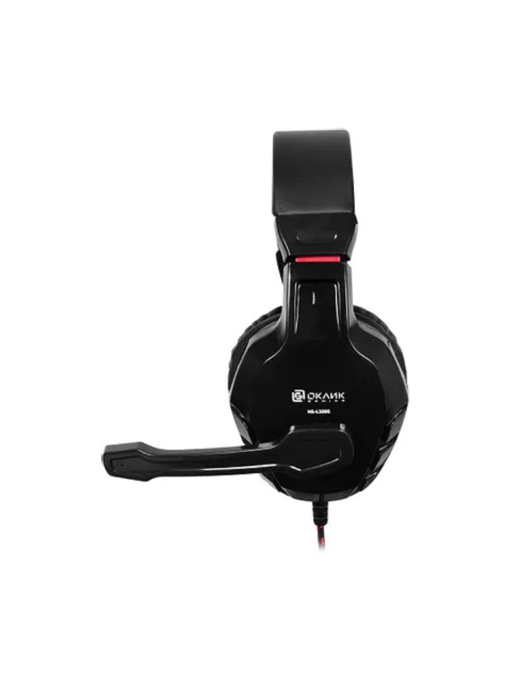 Oklick HS-L320G черный/красный{1.9м мониторы оголовье (NO-3000)} [359482]