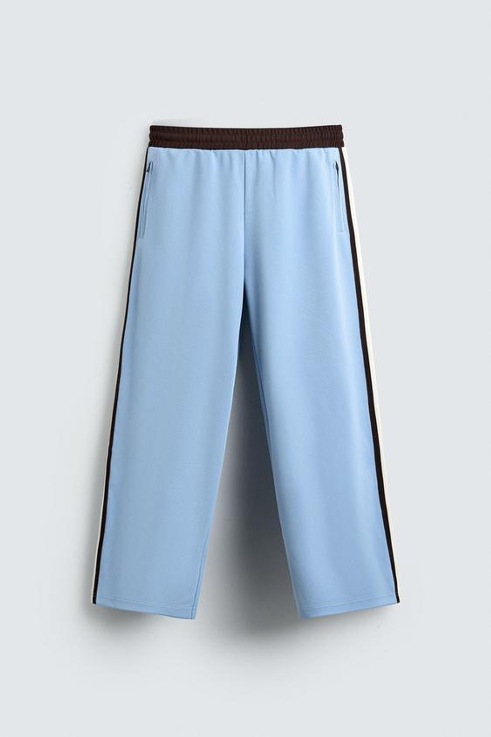 ZARA HARRY LAMBERT X DISNEY КОНТРАСТНЫЕ БРЮКИ-ДЖОГГЕРЫ, НЕБЕСНО-ГОЛУБОЙ